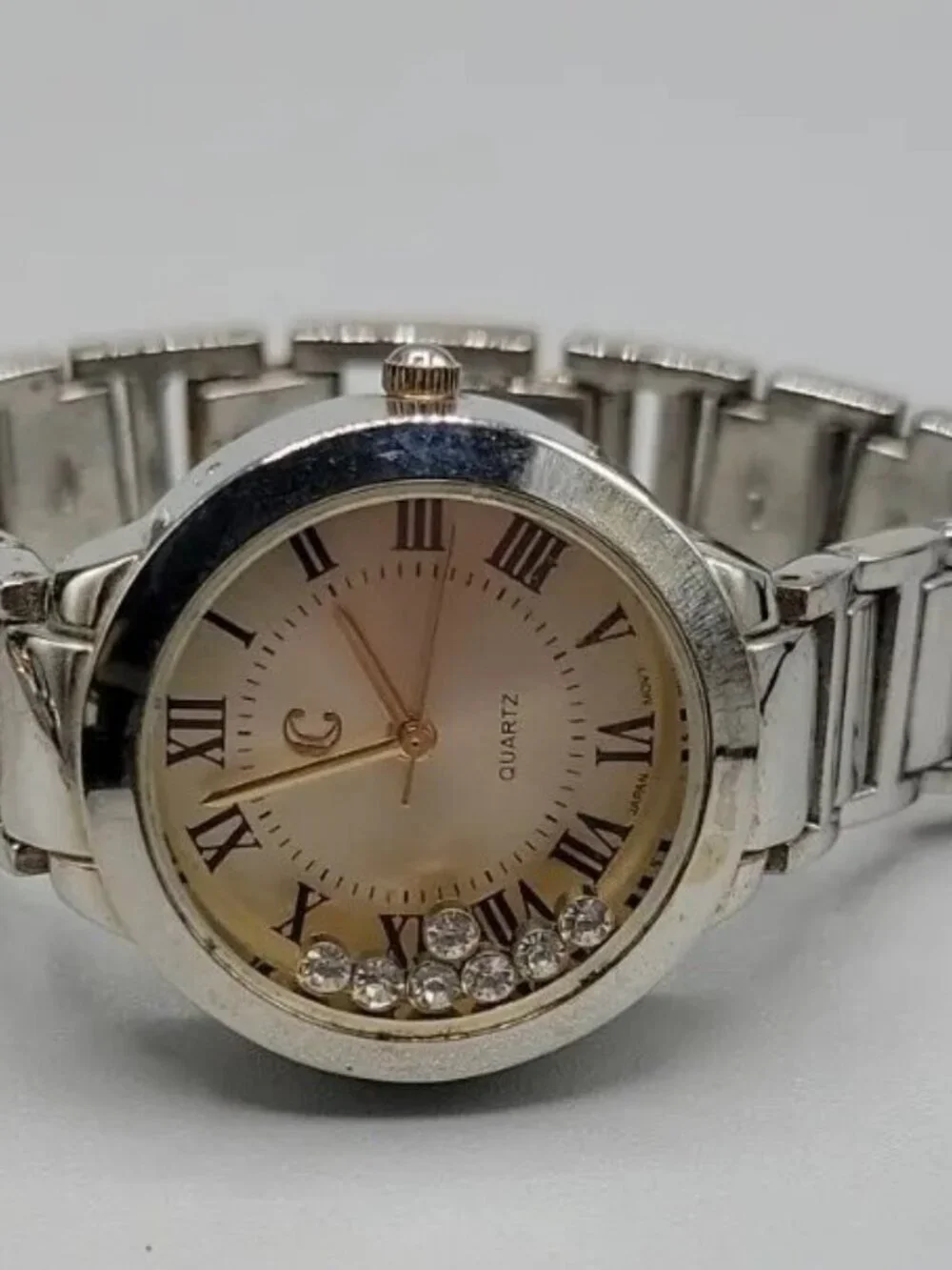 Vintage Charming Charlie Rhinestone Dazzle Ladies Quartz Watch RY4292GD 7